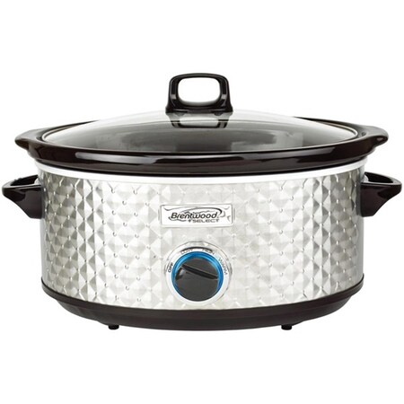 Brentwood Appliances 7 qt Slow Cooker - Silver RA50076
