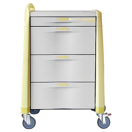 Capsa Healthcare Isolation Cart, 250 lb, Polymer, Assembled AM-IS-STD-NOLOK