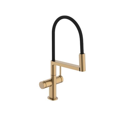 Hansgrohe Talis N Semi-Pro PowderSpray Kitchen Faucet 1.75 GPM in Brushed Bronze 72861141