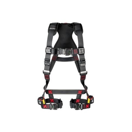 Falltech Not Applicable Fall Protection Harness, XS, 425 lb, Quick-Connect Chest/ Quick-Connect Leg Straps 8141BXS