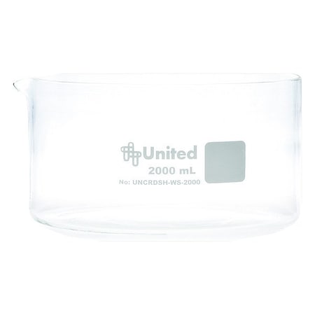 United Scientific Supplies Inc Crystallizing Dish, Colorless, 100 mm H UNCRDSH-WS-2000