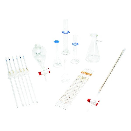 United Scientific Supplies Inc Lab Glassware Set, Glass GLSKIT4
