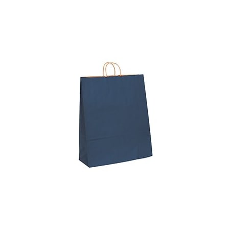 Bubblefast 200-16 x 6 x 19 1/4'' Navy Tinted Shopping Bags, 200PK BFBGS1119N