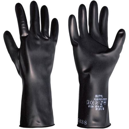 North 13 Mil Butyl Rubber Glove with Smooth Grip, 11" B131/8