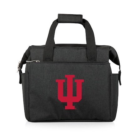 Picnic Time Family Of Brands NCAA Indiana Hoosiers On The Go Lunch Bag Cooler - Soft Cooler Lunch Box, Black 510-00-179-674-0