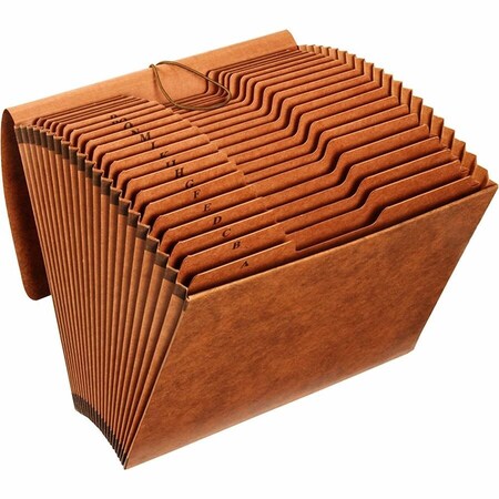 Zoro Select Heavy-Duty Expanding File, 21 Sections, Elastic Cord Closure, 1/3-Cut Tabs, Legal Size, Redrope R119ALHD