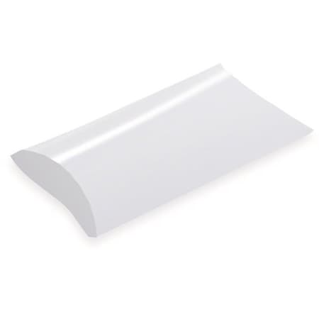 Nashville Wraps White Pillow Favor Boxes, Medium 5x4x1.5, 12PK 11392