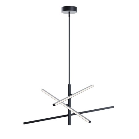 Afx Knoll - LED Pendant - 36in - Black KNOP36LAJUDBK