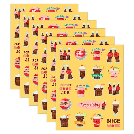 Teacher Created Resources Cola Smelly Stickers, 114-Piece Set, 6PK 9453