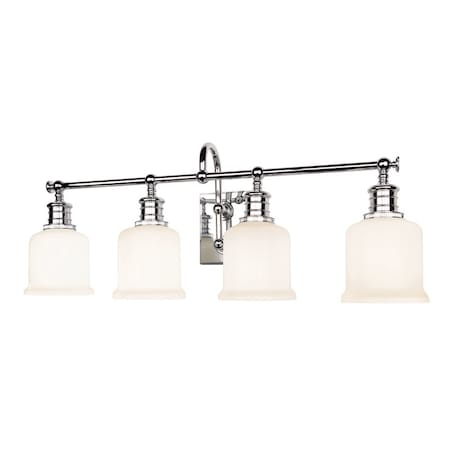 Hudson Valley Lighting Keswick 4 Light Bath And Vanity 29 In. Polished Chrome 1974-PC