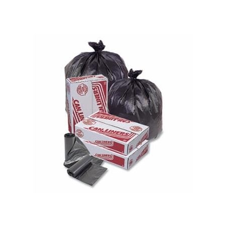 Pitt Plastics HD Mini Roll Trash Liner, 12 to 16 gal, 6 ¬µ, 24 in W x 33 in H, Black, 20PK 879-MR24339MK