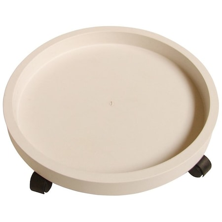 Landscapers Select Planter Dolly, 13 in OAL, 13 in OAW, 2.75 in OAH, 1 -Shelf, Plastic Shelf, White Shelf GF-3634
