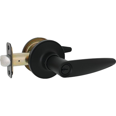 Steel Pro Matte Black Straight Entry Lever LHX900B