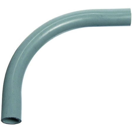 Cantex Conduit Fitting Elbow, 1-1/2 in, PVC, Plain, Gray UA9AH-CAR
