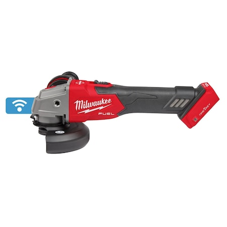 Milwaukee Tool M18 FUEL 4-1/2 in. / 5 in. Braking Grinder with ONE-KEY with Lock-On Slide Switch (Tool Only) 2883-20