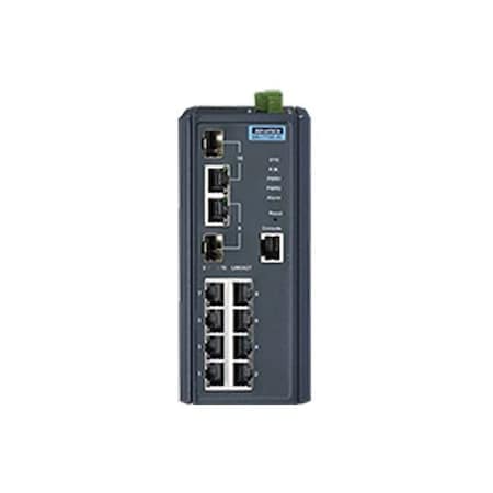Advantech 8FE + 2G Combo Managed switch EKI-7710E-2C-BE