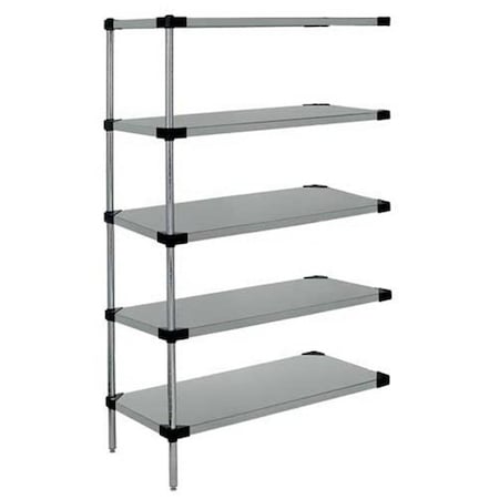 Betterbeds Stainless Steel 5 Solid Shelf Add-On Kit - 18 x 42 x 86 in. BE1137656