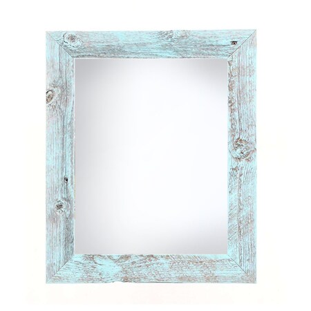 Homeroots 12" x 18" Blue Solid Wood Hanging Picture Frame 380375