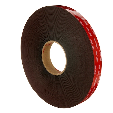 3M Double-Sided Foam Tape, 3/4 in W, 15 yd L, 1/16 in, Acrylic Foam, Double-Sided 5952