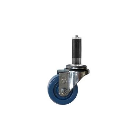Service Caster 3'' SS Solid Poly Wheel Swivel 7/8'' Expanding Stem Caster SCC-SSEX20S314-SPUS-78