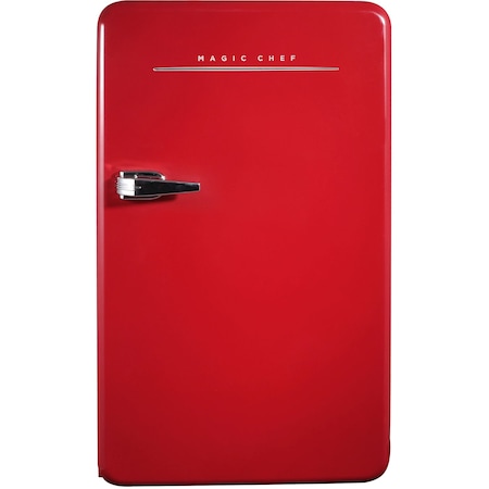 Magic Chef 3.2 cu. ft. Retro Mini Refrigerator in Red without Freezer MCR32CHR