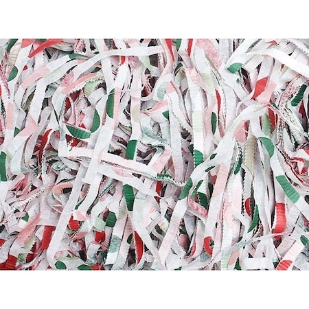 Nashville Wraps Holiday Wishes Dots Tissue Paper Shred, 18 oz. Bag 4XHWD