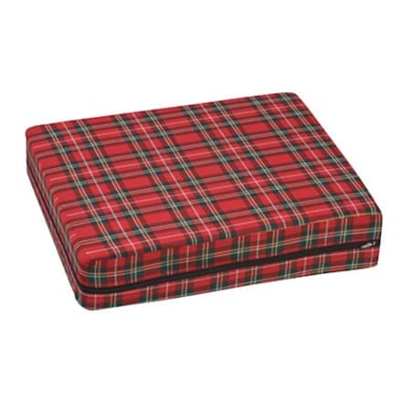 Mabis High-Density Foam Wheelchair Cushion- 16 x 18 x 4 - Plaid 513-7606-9910