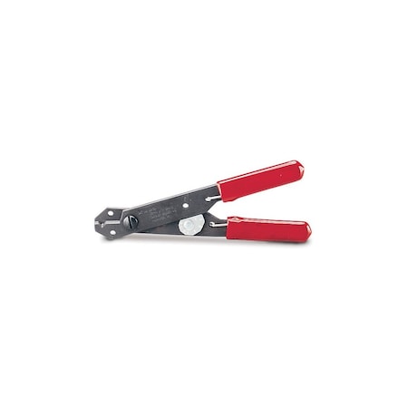 Gb Wire Stripper, 10 to 24 AWG Wire, 5 in OAL, Vinyl Grip Handle Red GS-40
