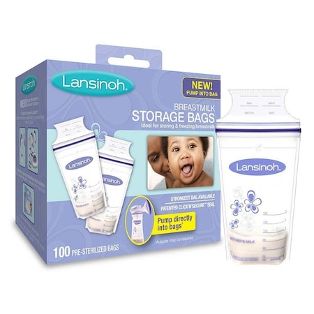 Lansinoh Breast Milk Storage Bag 6 oz Bags, 100PK 1083488_PK