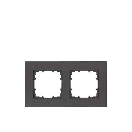 Siemens DELTA miro Frame 2-fold Color carbon metallic Dimensions 161x 90 mm 5TG1112-2