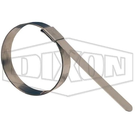 Dixon F Series Center Punch Preformed Band Clamp, 6 ID x 0.031 in Thick, 300 SS, Domestic F24