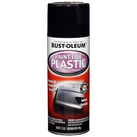 Rust-Oleum Spray Paint, Black, 12 oz. 248649