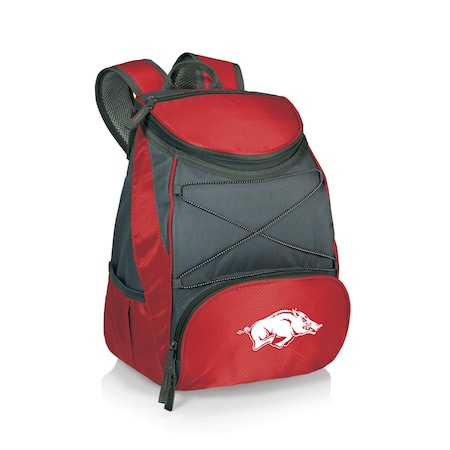 Picnic Time Family Of Brands NCAA Arkansas Razorbacks PTX Backpack CoolerRed with Gray Accents 633-00-100-034-0