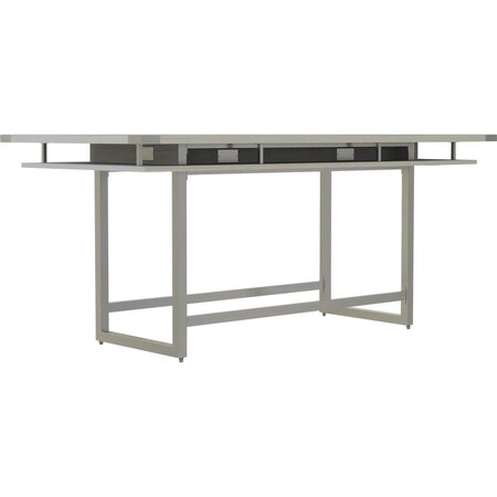 Mirella Conference Table, Steel Frame, Silver MRCH8WAH
