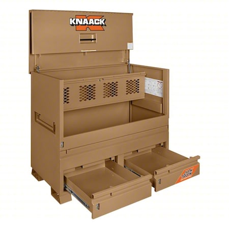 Knaack Piano-Style Box, Tan, 60x49x30 in, 1PK 89-D-KL