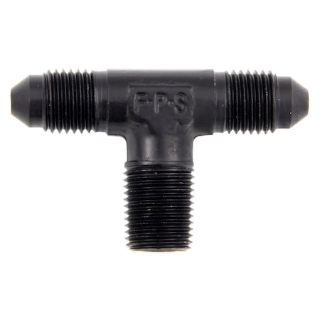 Light House Beauty 482503-BL -3 AN x 0.12 in. MPT Tee Fitting - Black Anodize LI3625590