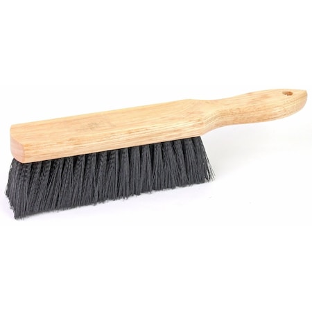 The Brush Man 8in Counter Brush, Wood Block, Black Synthetic Fill Fine CB89