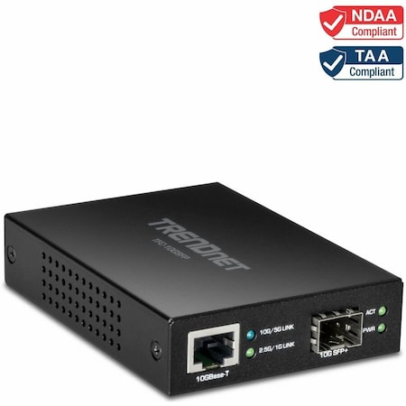 Trendnet 10GBASE-T to SFP+ Fiber Media Converter TFC-10GSFP