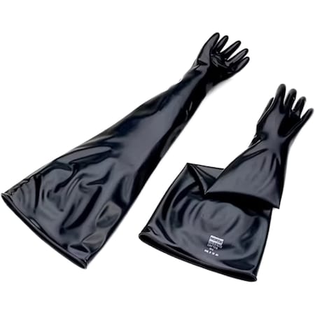 North 30 Mil, 8" Port Hand Specific Butyl Glovebox Glove, 32" 272360