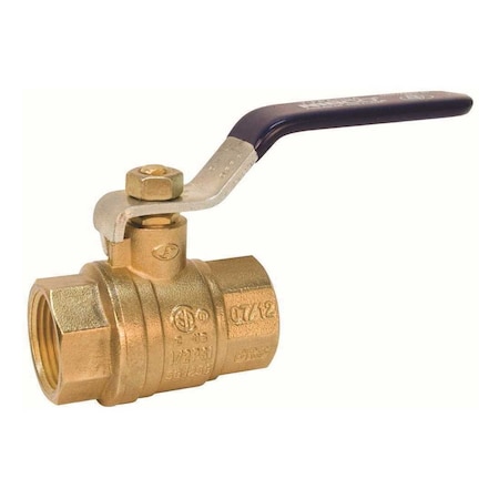 Nibco 3/4 In Brass Lead-Free Threaded Two-Piece Full Port Ball Valve TFP600ALF34