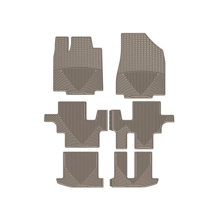 Weathertech Tan, Front, Rear, and Rear All Weather Floor Mats W298TN-W302TN-W304TN