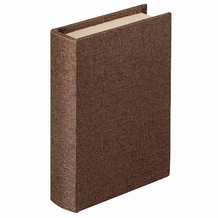 Vintiquewise 8in Classic Linen-Covered MDF Vintage-Style Book Box Storage Case for Keepsakes, Gray QI004856.DK