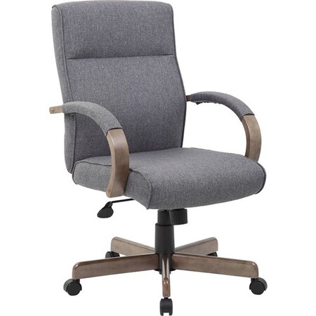 Boss Office Products Boss Modern Executive Conference Chair - Linen - Gray B696DW-SG