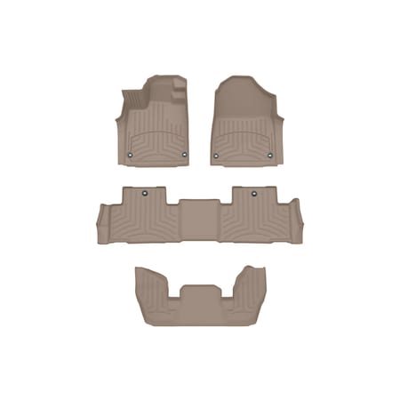 Weathertech Tan, Front and Rear and Rear FloorLiner HP 451669-1-2-3IM