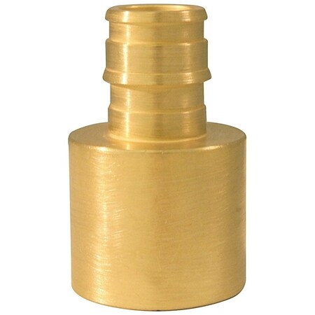Conbraco Apollo Valves ExpansionPEX Series Pipe Adapter, 1/2x3/4 in, BarbxFemale Sweat, Brass, 200 psi Pressure EPXFS1234