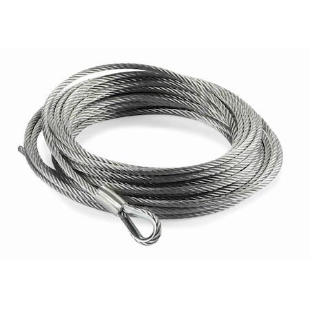 Warn 4500 Pound Capacity, 1/4 Inch Diameter x 50 Foot Length, Steel 111382