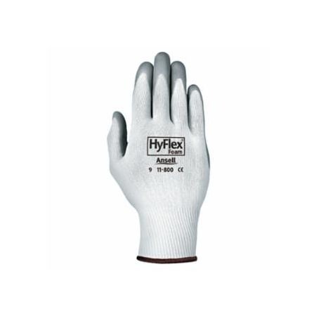 Hyflex Foam Nitrile Coated Gloves, Size 8, Grey/White, 11-800, 12PK 012-11-800-8