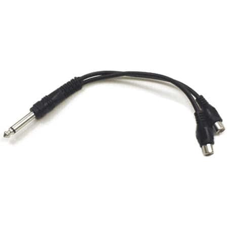 Maxpower Mono 1/4 Inch Phone male - Two RCA female  6 In. MA132397