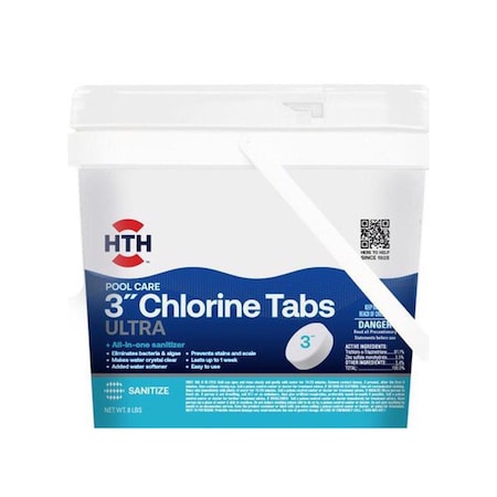 Hth Chlorinating Chemicals Pool Care Tablet 8 lb 42056