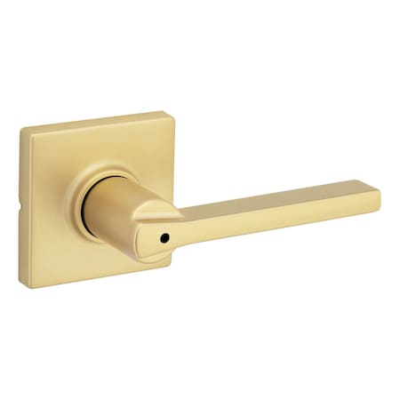 Kwikset Residential Door Levers Privacy Satin Brass 300CSLSQT-4